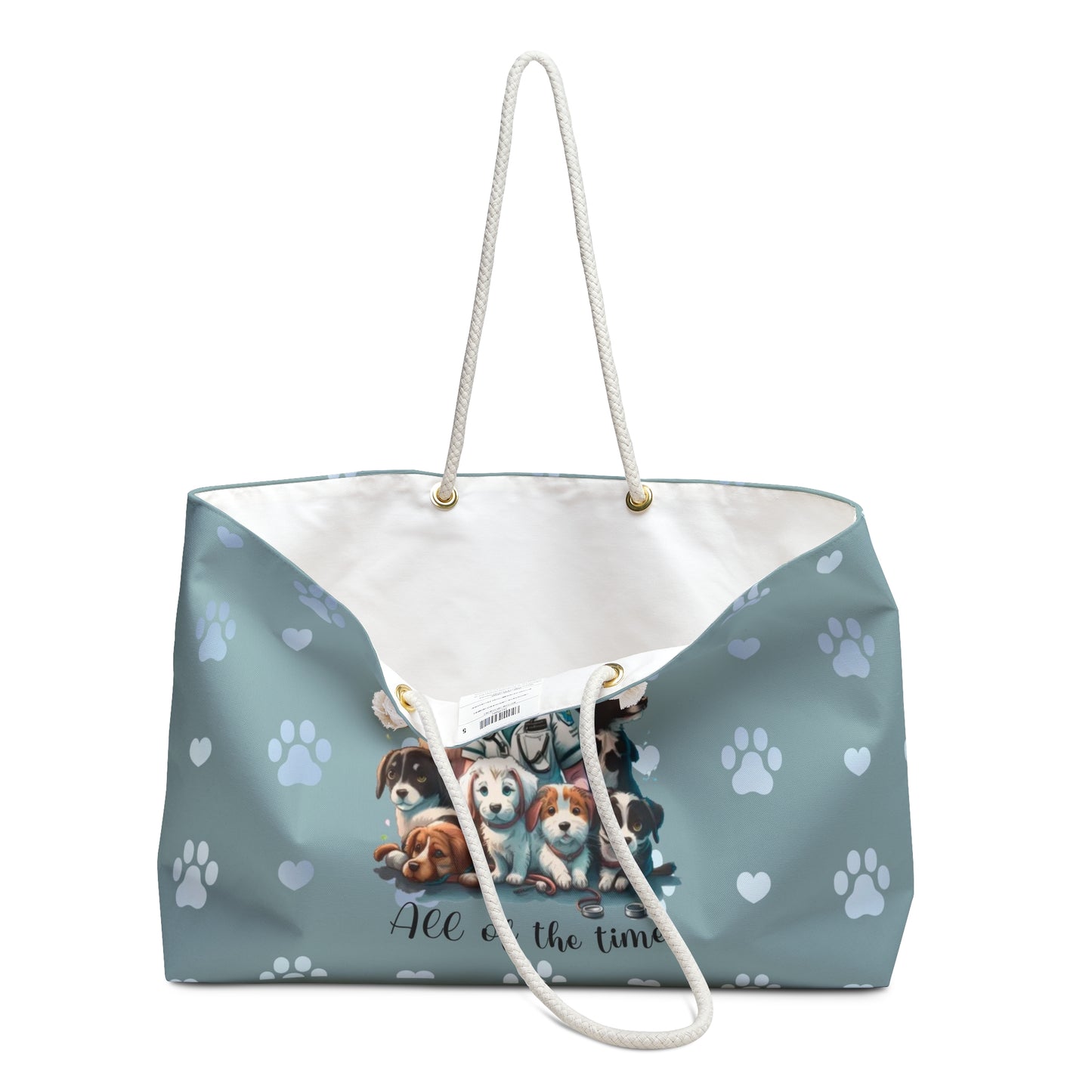 Personalized All of the Animals All of the Time Weekender Bag, Gift for Her, Vet Tech Appreciation, Vet Assistant, Veterinarian #4544