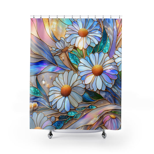 Luminescent Daisies Shower Curtain, Bath Decor, #5042