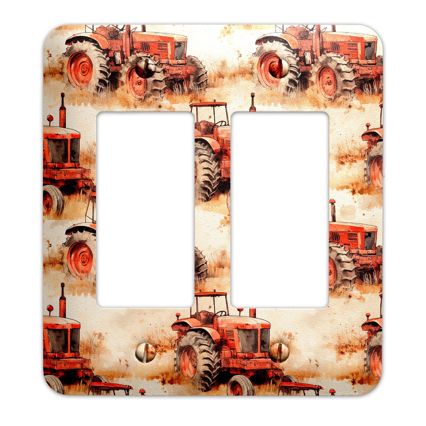 Metal Decorative Light Switch Plate Cover - Vintage Rustic Tractor - Several Sizes Available #5252