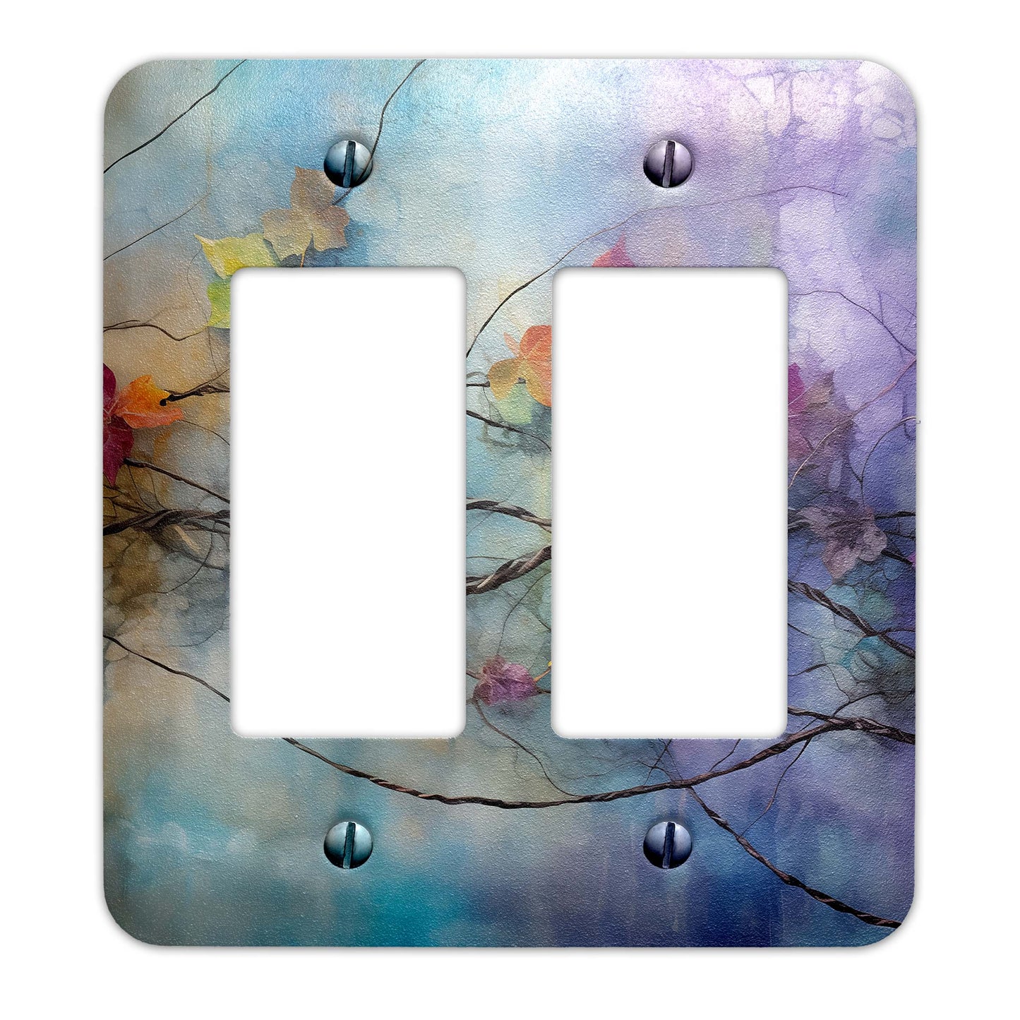 Boho Meets Grunge Vines Metal Switch Plate – Edgy & Chic Home Décor, Multiple Sizes (#5267)