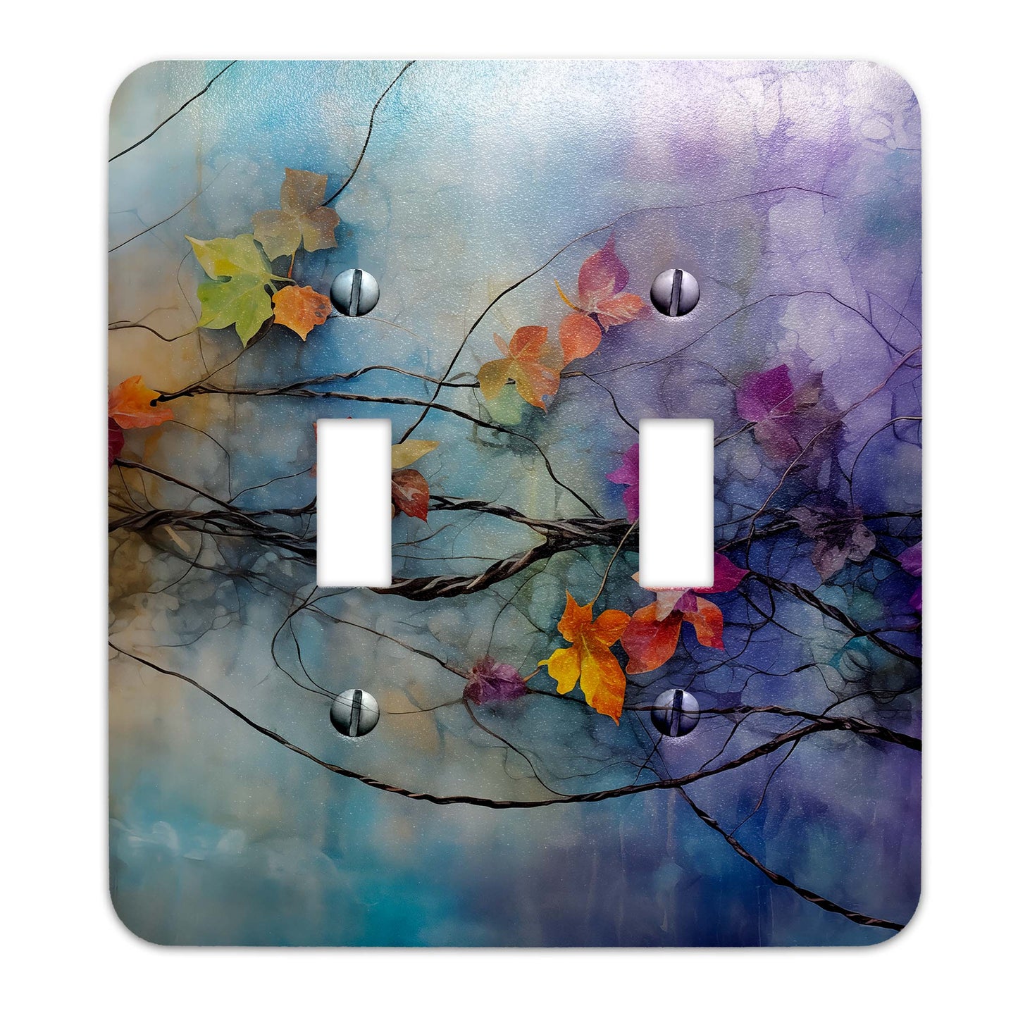 Boho Meets Grunge Vines Metal Switch Plate – Edgy & Chic Home Décor, Multiple Sizes (#5267)