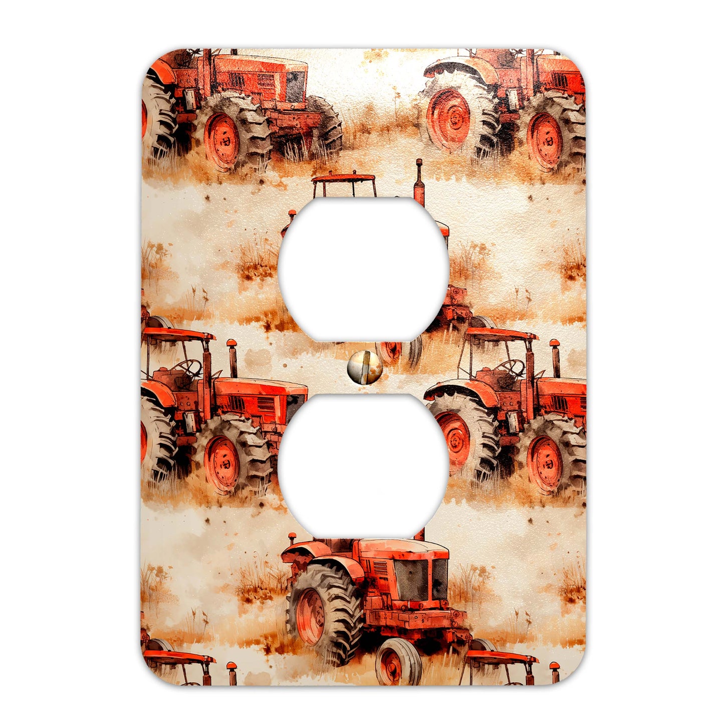 Metal Decorative Light Switch Plate Cover - Vintage Rustic Tractor - Several Sizes Available #5252