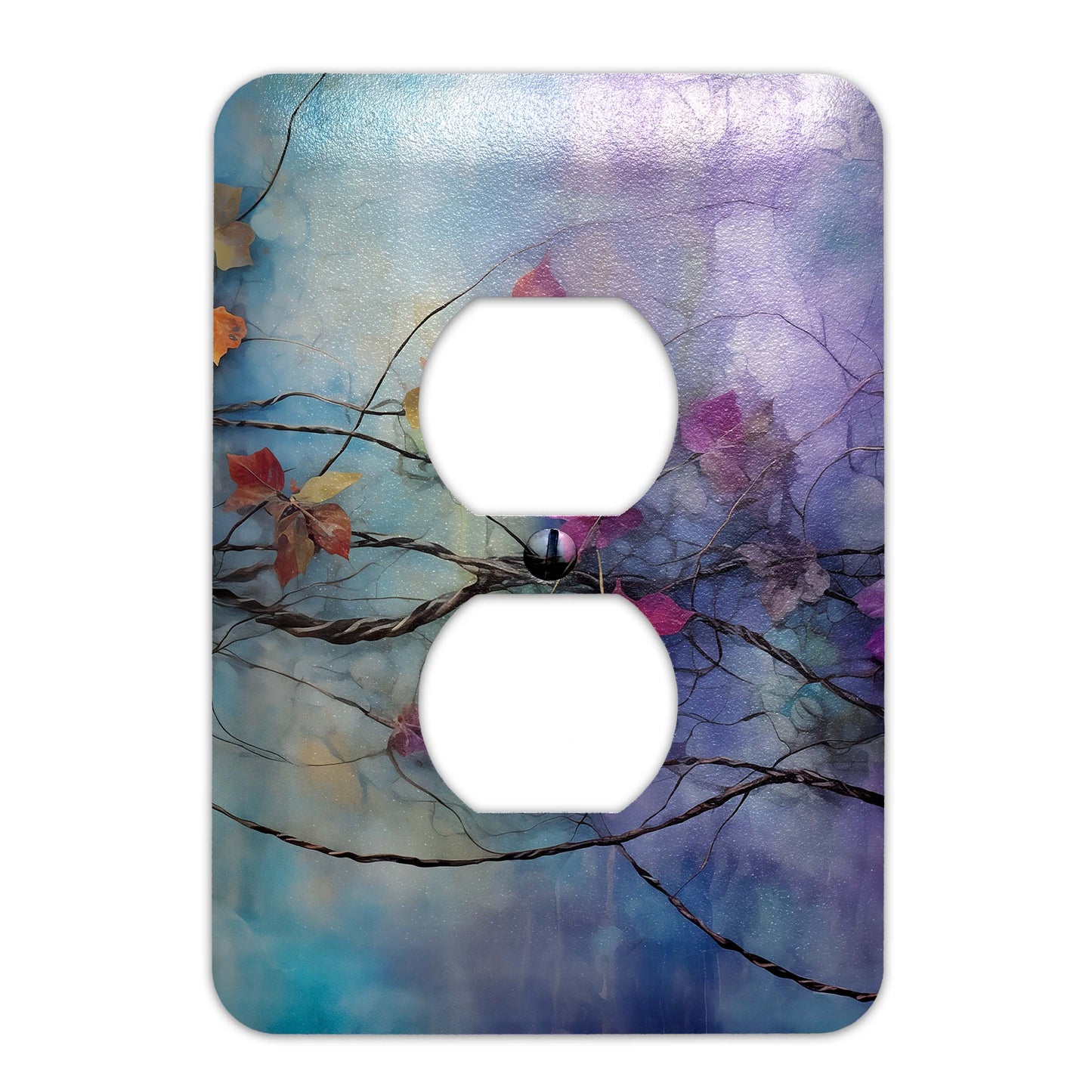 Boho Meets Grunge Vines Metal Switch Plate – Edgy & Chic Home Décor, Multiple Sizes (#5267)