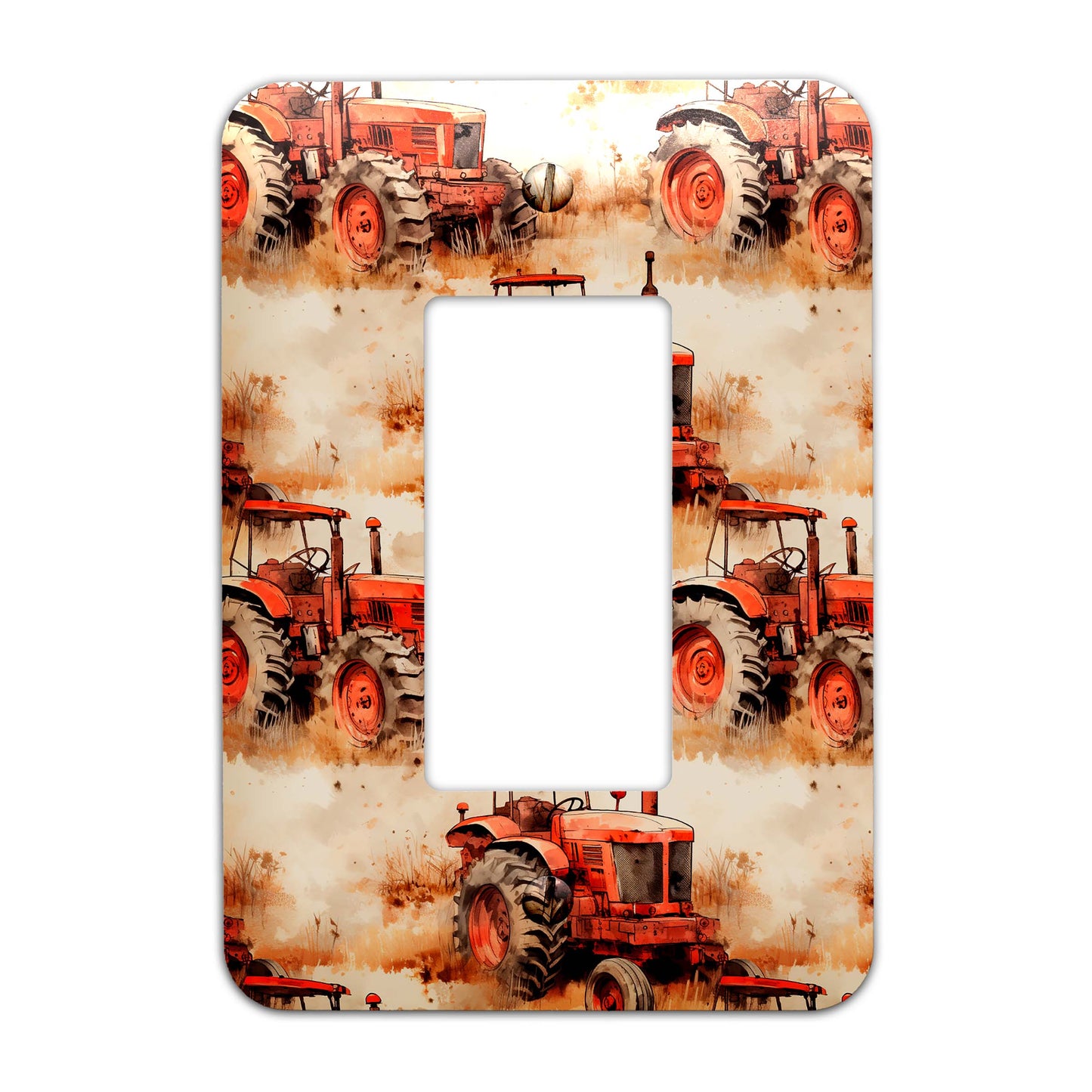 Metal Decorative Light Switch Plate Cover - Vintage Rustic Tractor - Several Sizes Available #5252