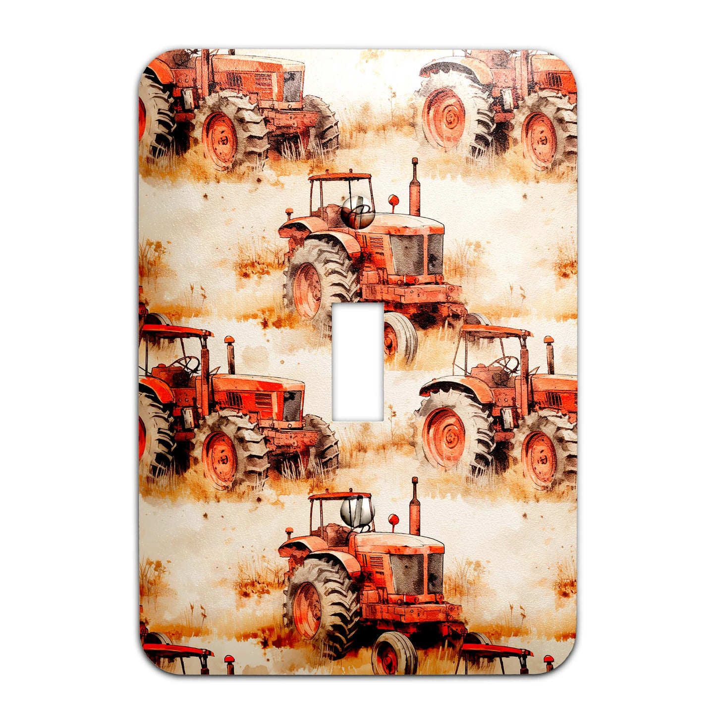 Metal Decorative Light Switch Plate Cover - Vintage Rustic Tractor - Several Sizes Available #5252