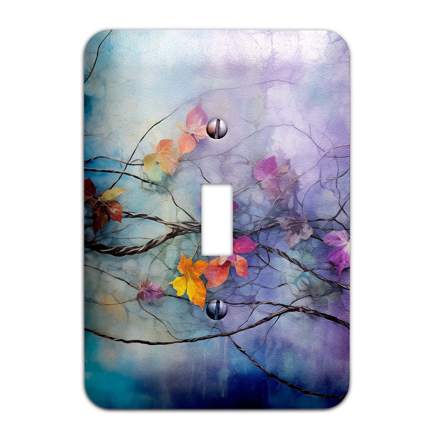 Boho Meets Grunge Vines Metal Switch Plate – Edgy & Chic Home Décor, Multiple Sizes (#5267)