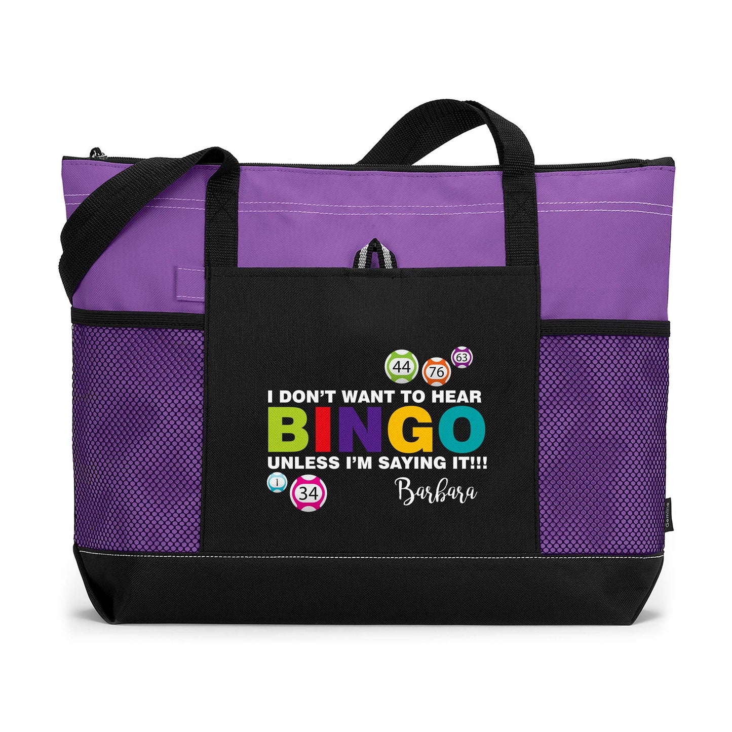 Bingo I Dont Want To Hear It Unless Im Saying It Printed Tote Bag with Mesh Pockets, Gift for Her, Personalized Gift