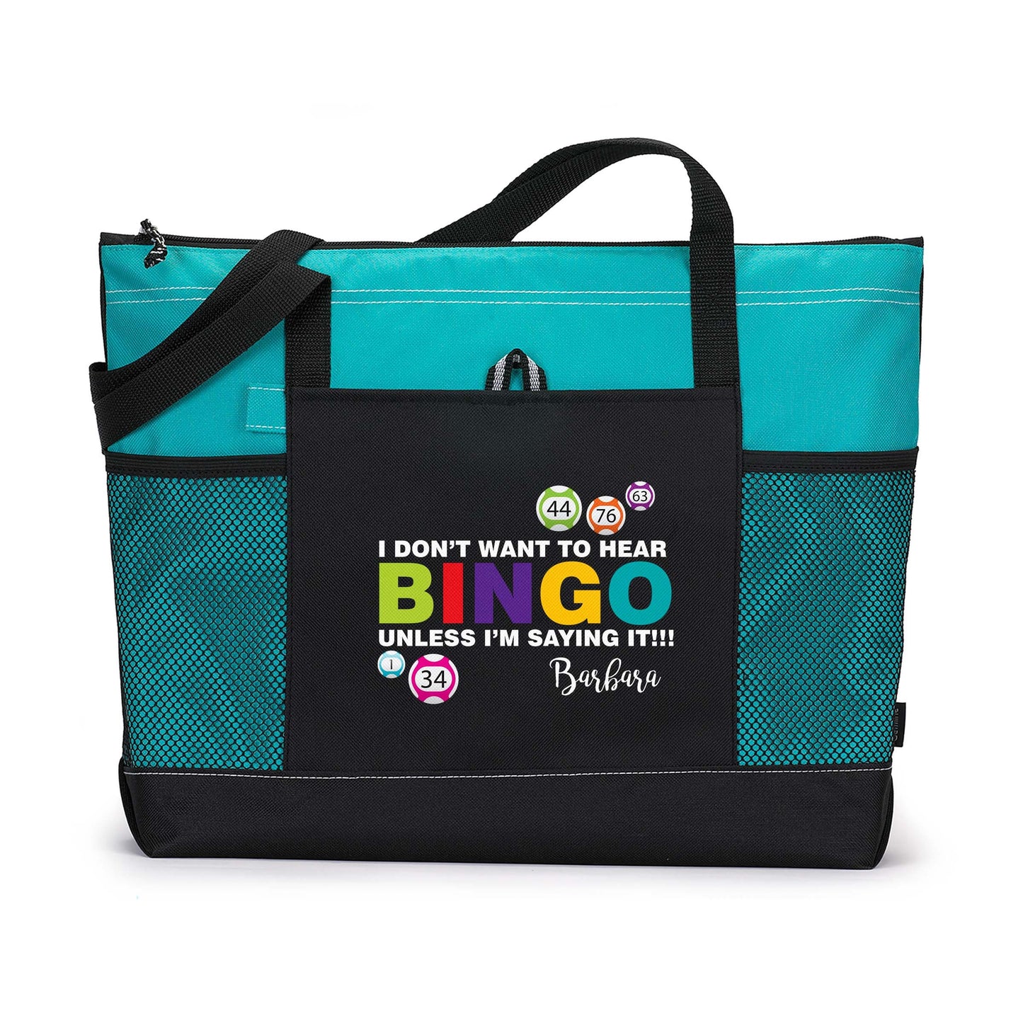 Bingo I Dont Want To Hear It Unless Im Saying It Printed Tote Bag with Mesh Pockets, Gift for Her, Personalized Gift