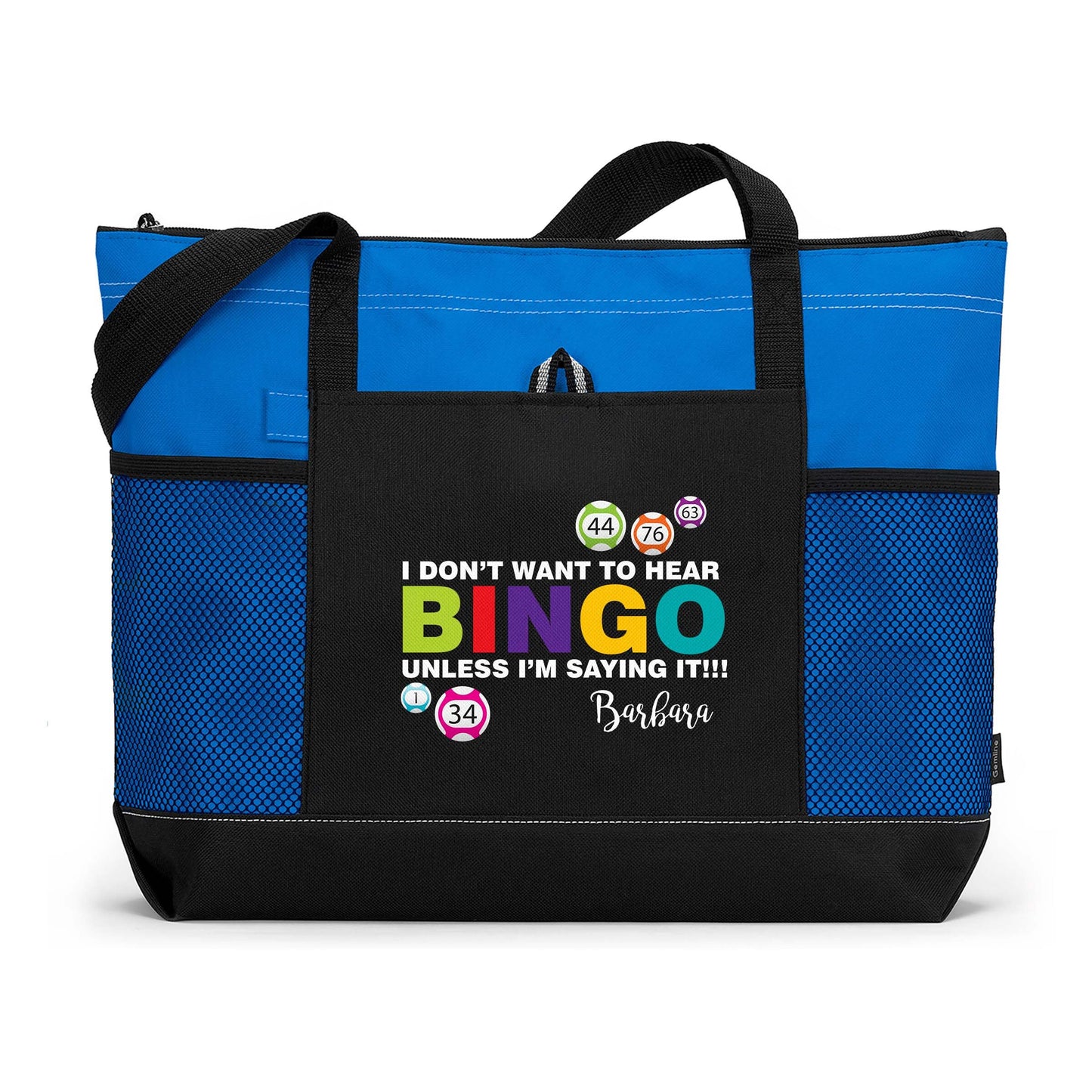 Bingo I Dont Want To Hear It Unless Im Saying It Printed Tote Bag with Mesh Pockets, Gift for Her, Personalized Gift