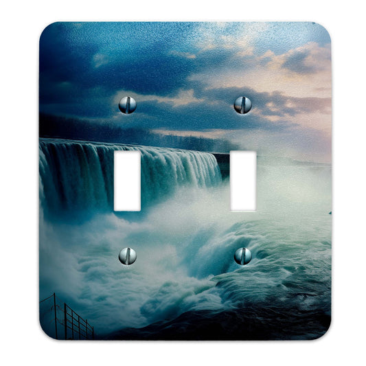 Metal Decorative Light Switch Plate Cover - Niagara Falls- Other Sizes Available #4754