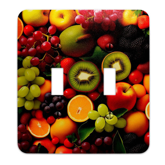 Metal Decorative Light Switch Plate Cover - Lots of Fruit - Other Sizes Available #4774