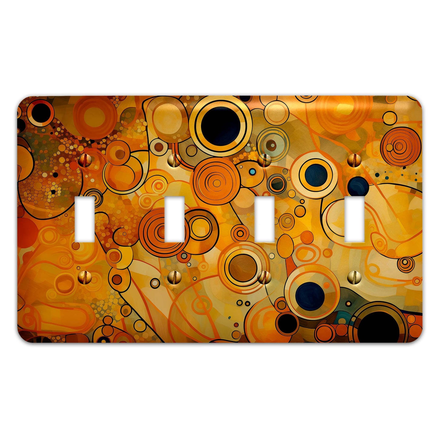 Art Deco Gustav Klimt Inspired Design Metal Decorative Light Switch Plate Cover - Several Sizes Available #5022